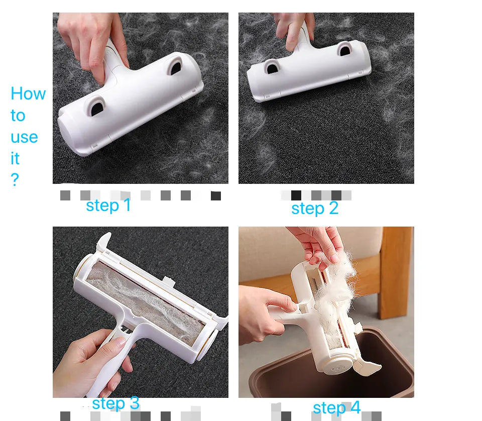 Pet Hair Remover Roller - Reusable & No Sticky Tape